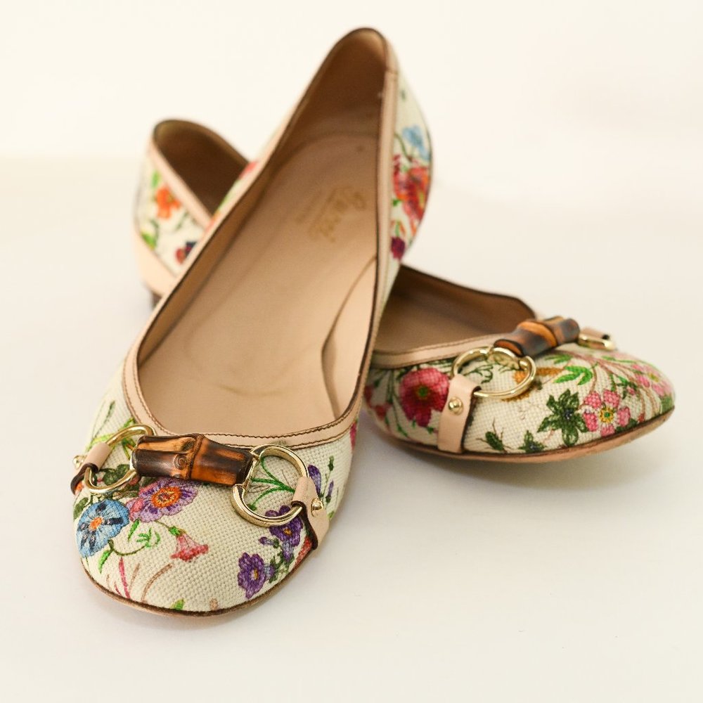 GUCCI Ballet Floral Flats